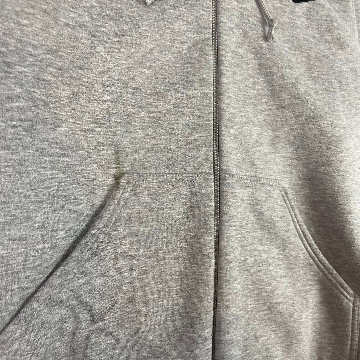 Vintage Nike Heather Gray Zip Up Hoodie Silver Tab