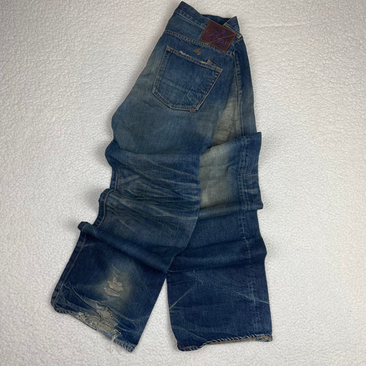Vintage PRPS Japanese Distressed Dark Wash Baggy Jeans