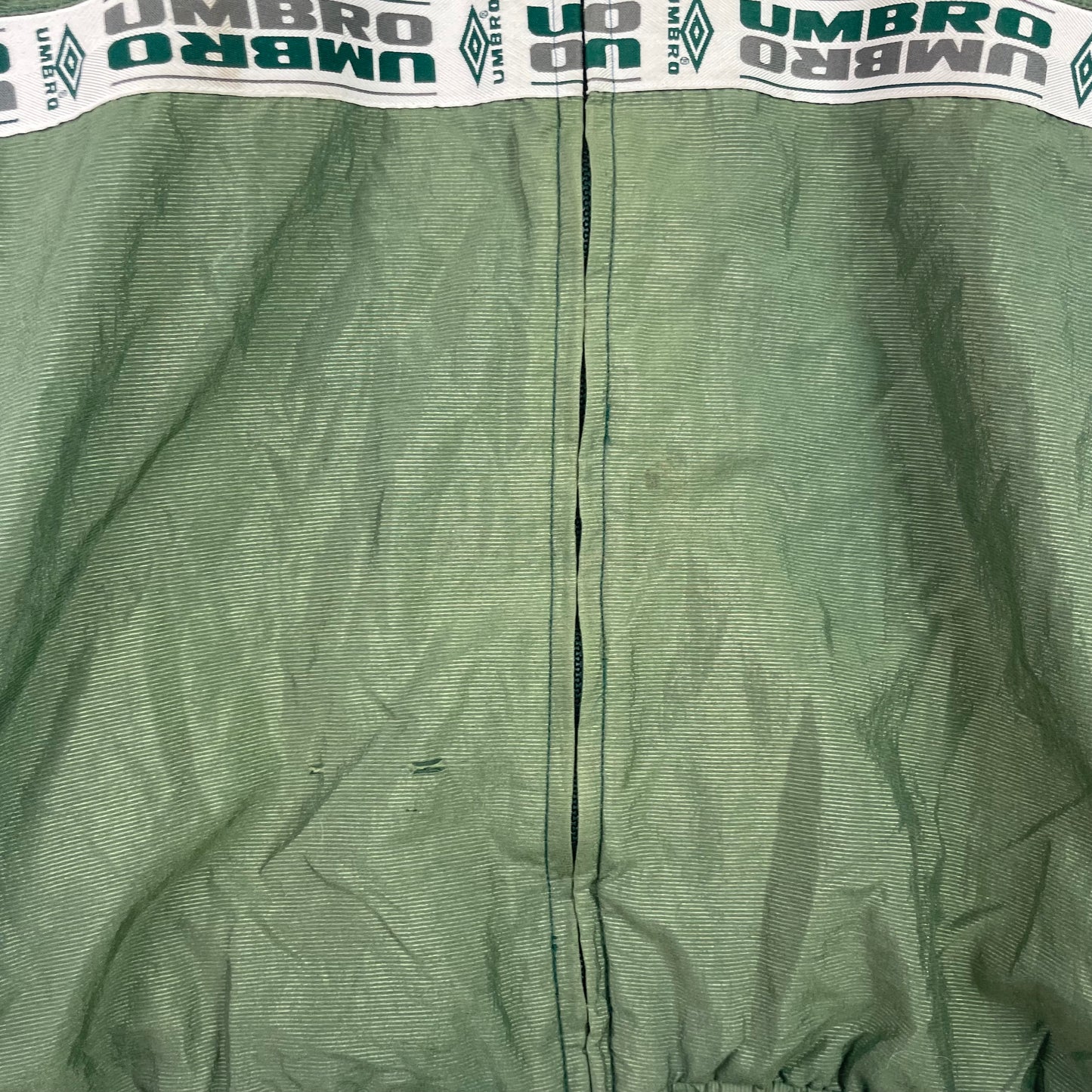Vintage Umbro Sage Green Zip Up Windbreaker Jacket