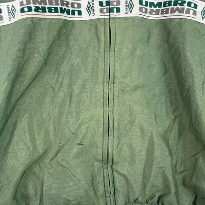 Vintage Umbro Sage Green Zip Up Windbreaker Jacket