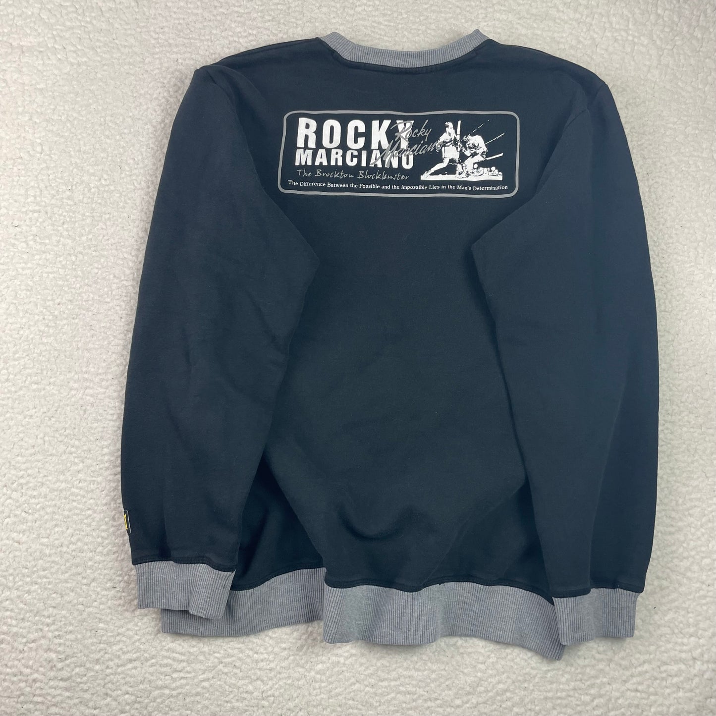 Vintage Everlast Center Logo Rockey Marciano Pullover Sweatshirt