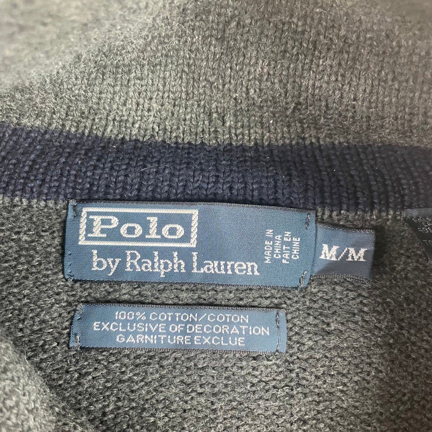 Polo Ralph Lauren Shawl Collar Gray Sweater