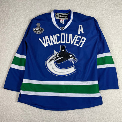 Reebok Vancouver Canucks Jersey 2011 Stanley Cup Ryan Kesler Fight Strap