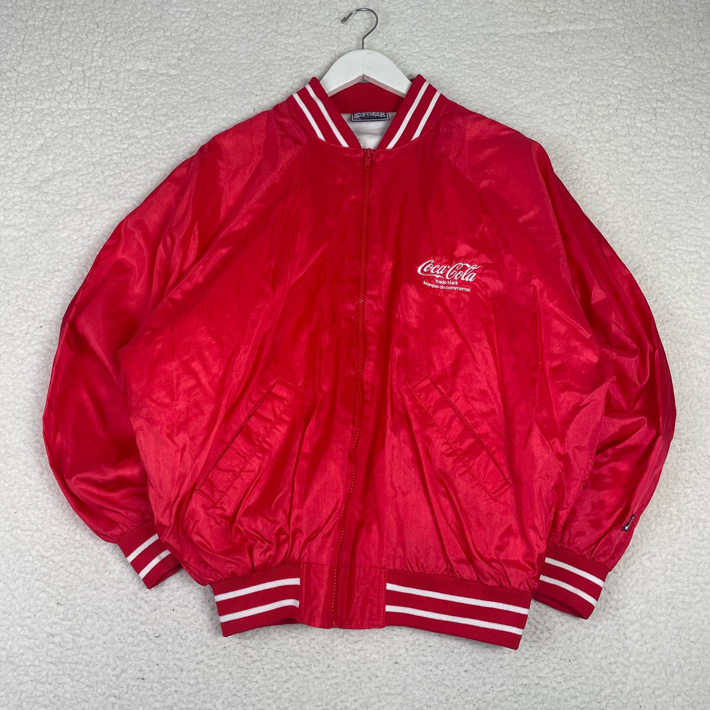 Vintage Softwear Coca Cola Satin Bomber Jacket M
