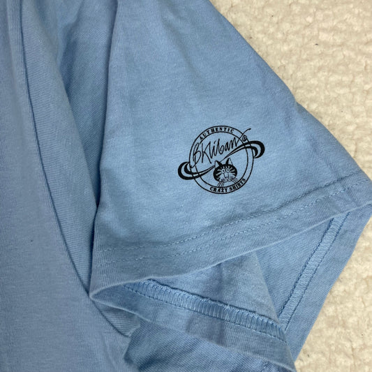 Crazy Shirts Blue B. Kliban Hawaii Map Cats Graphic Shirt XL