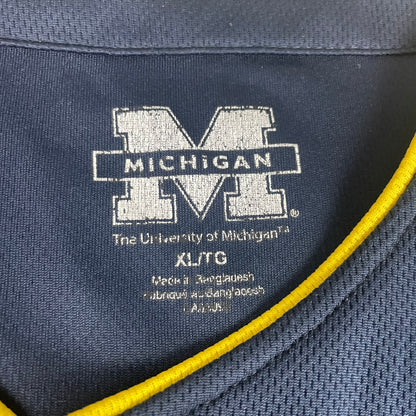 Michigan Wolverines Navy Yellow Baseball Jersey XL