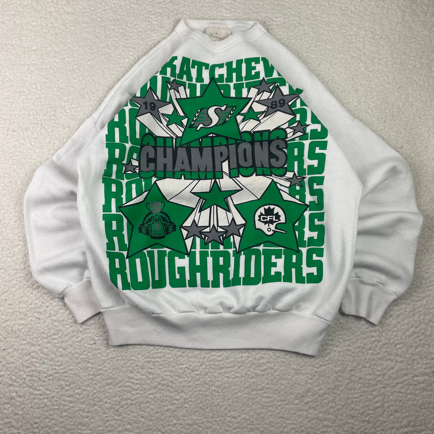 Vintage Saskatchewan Roughriders Pullover Sweatshirt