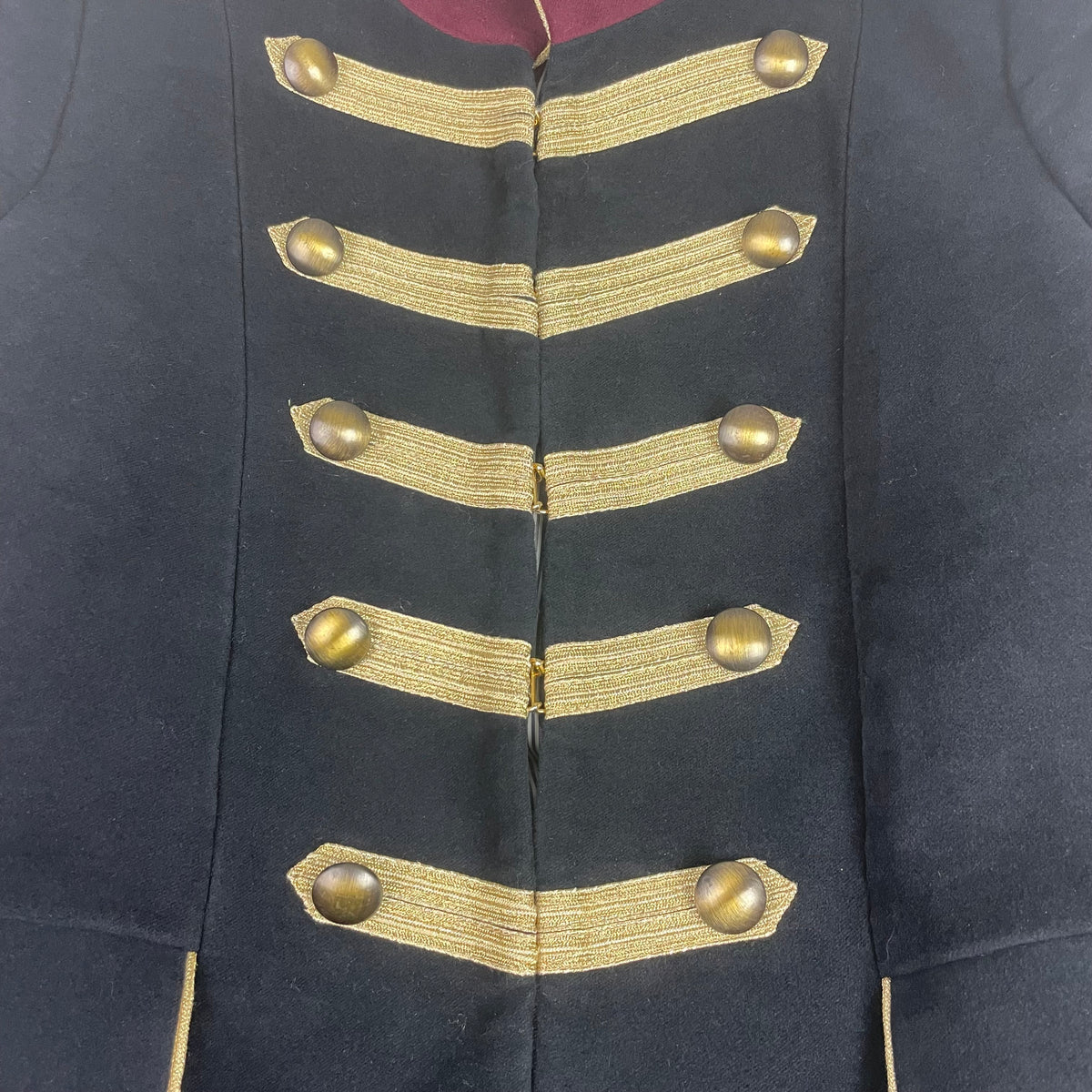 Zara Navy Blue Gold Trim Military Hussar Jacket S Regency Old Money