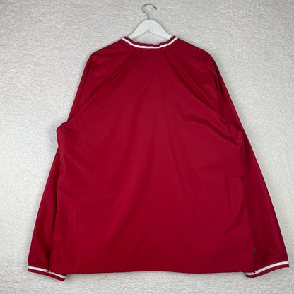 Retro Nike Swoosh Varsity Pullover Red Windbreaker