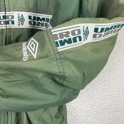 Vintage Umbro Sage Green Zip Up Windbreaker Jacket