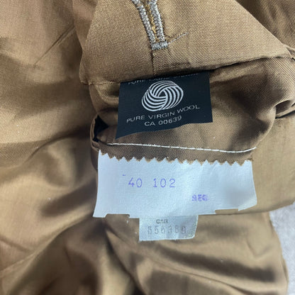 Vintage 100% Virgin Wool Twill Einstein Blazer
