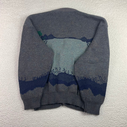 Vintage Arnold Palmer Golf Embroidery Indigo Cardigan Sweater