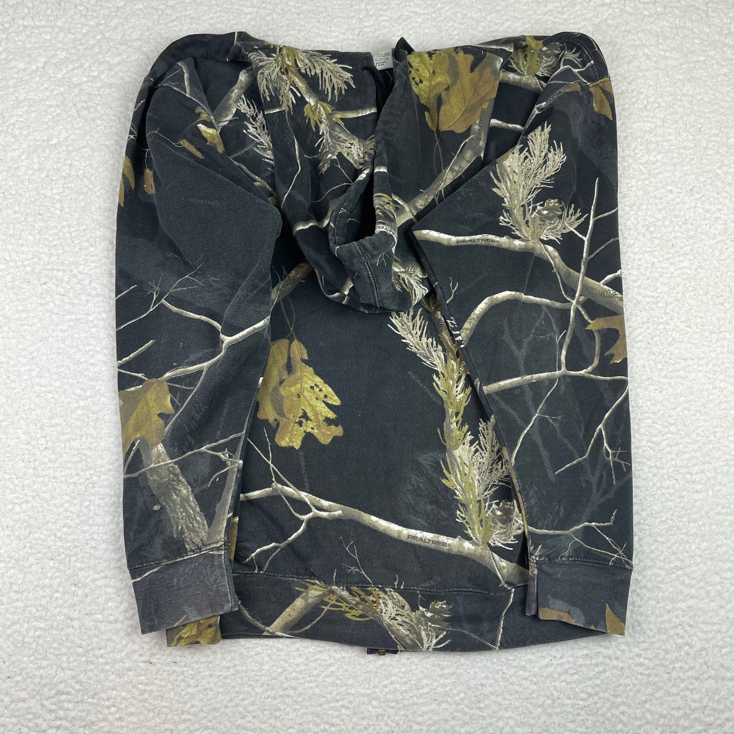 Vintage Cabelas Realtree Edge Dark Zip Up Hoodie