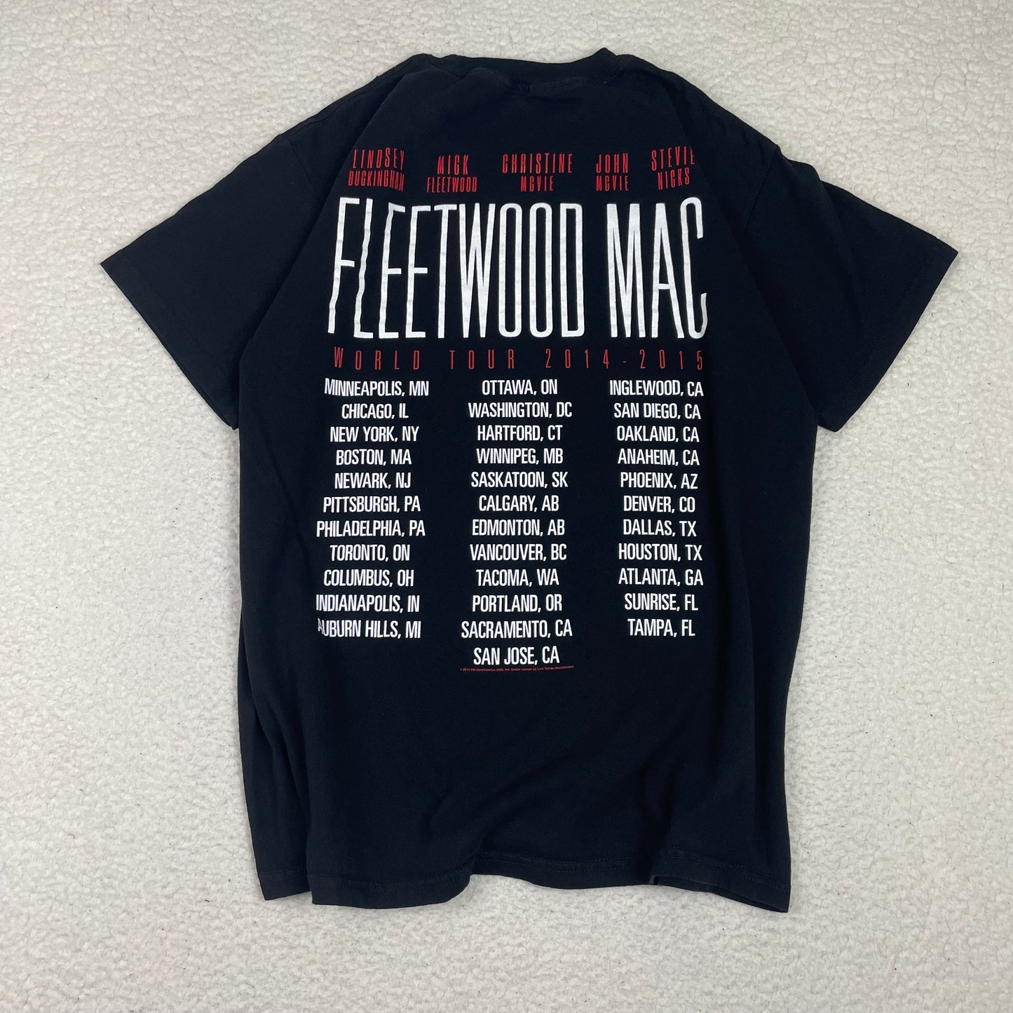 Fleetwood Mac On With The Show 2014 2015 Tour Shirt
