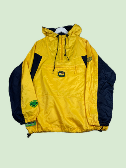 Disney Store Tigger Sports Yellow Navy Blue Hooded Anorak Windbreaker Jacket