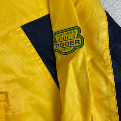 Disney Store Tigger Sports Yellow Navy Blue Hooded Anorak Windbreaker Jacket