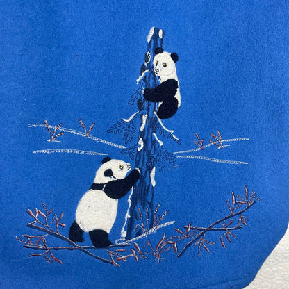 Vintage Inuvik Wool Parka Hand Made Panda Embroidery