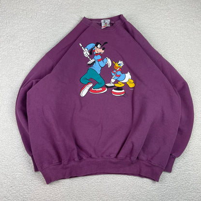 Vintage Disney Goofy Donald Curling Sweatshirt