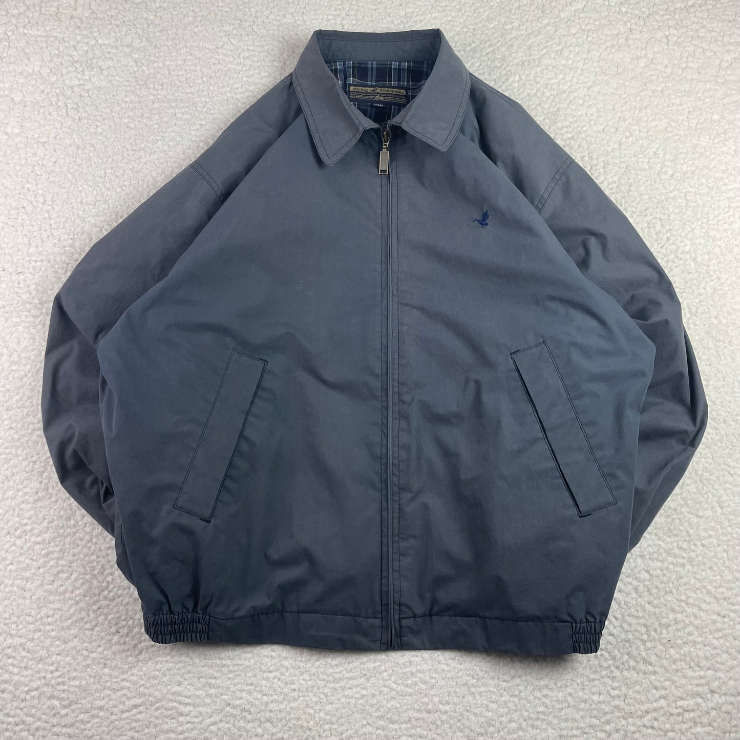 Vintage Flying Scotsman Harrington Flannel Lined Jacket