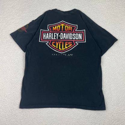 Vintage Harley Davidson Wolf Eagle Mazatlan Shirt