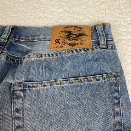 Vintage Christian Audigier Loose Fit Light Wash Jeans
