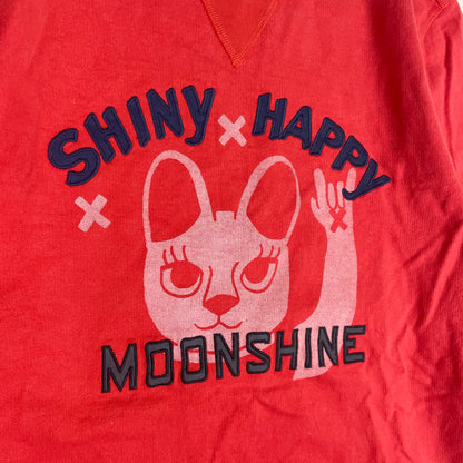 Scotch & Soda Maneki-neko Cat Red Pullover Sweatshirt