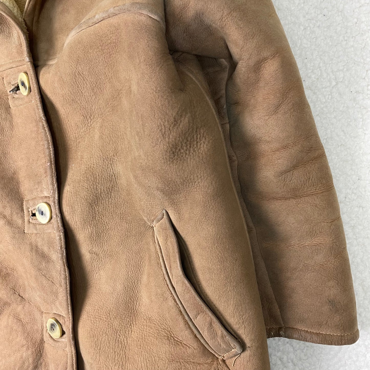 Vintage 1950s Abercrombie & Fitch Marlboro Man Shearling Jacket