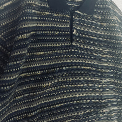 Vintage Frankenmuth Woolen Mill Striped Polo Sweater