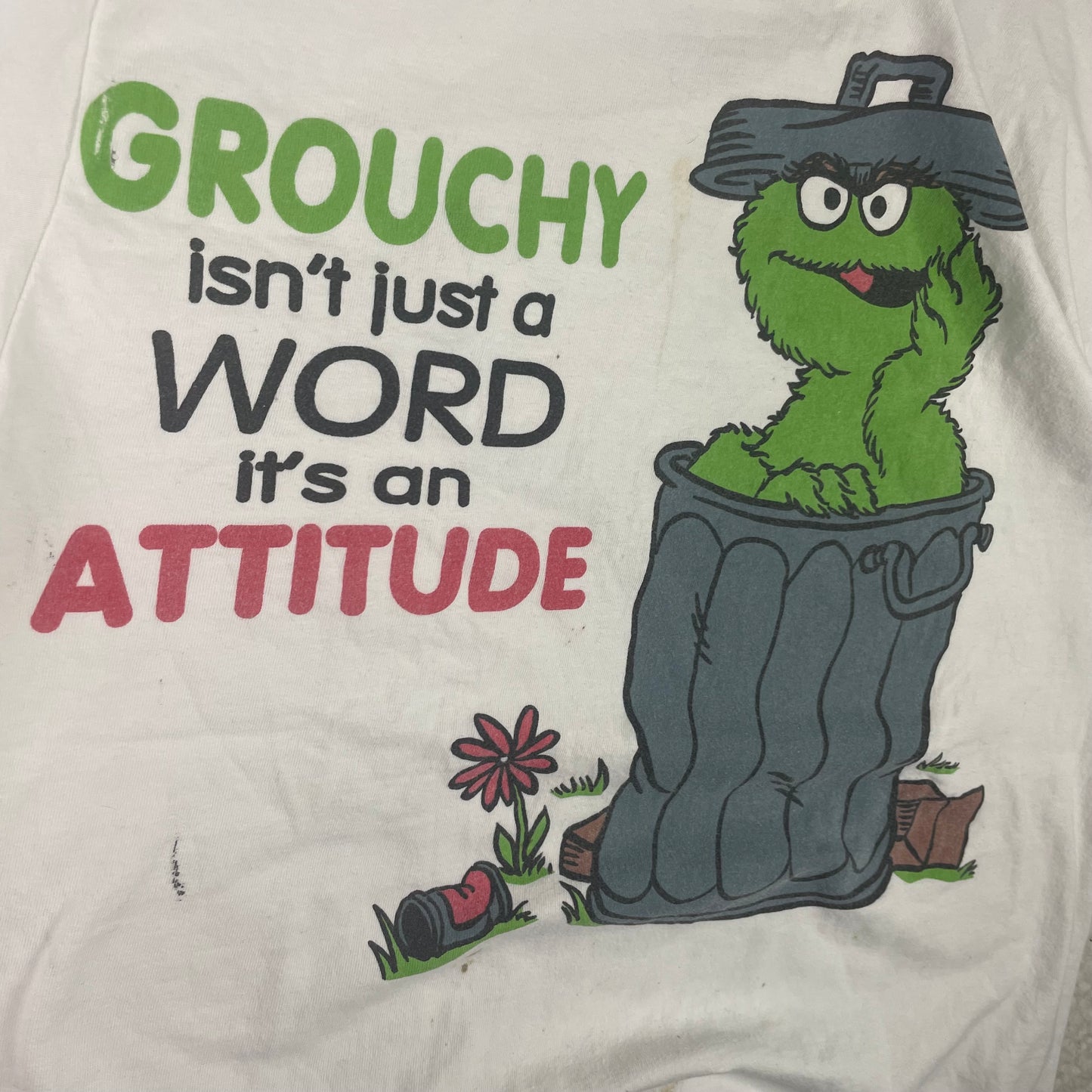 Vintage Single Stitch Sesame Street Oscar The Grouch Shirt