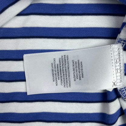 Polo Ralph Lauren Blue White Stripe Cotton Polo L