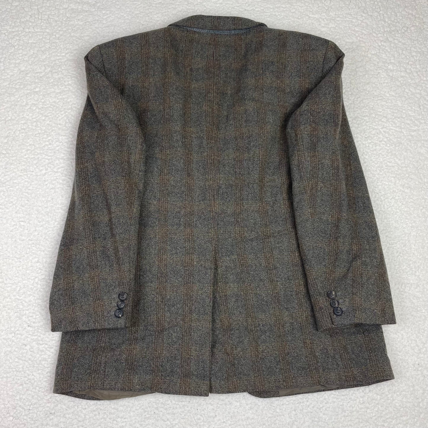 Vintage Hugo Boss Bertolucci Brown Tweed Virgin Wool Cashmere Blazer