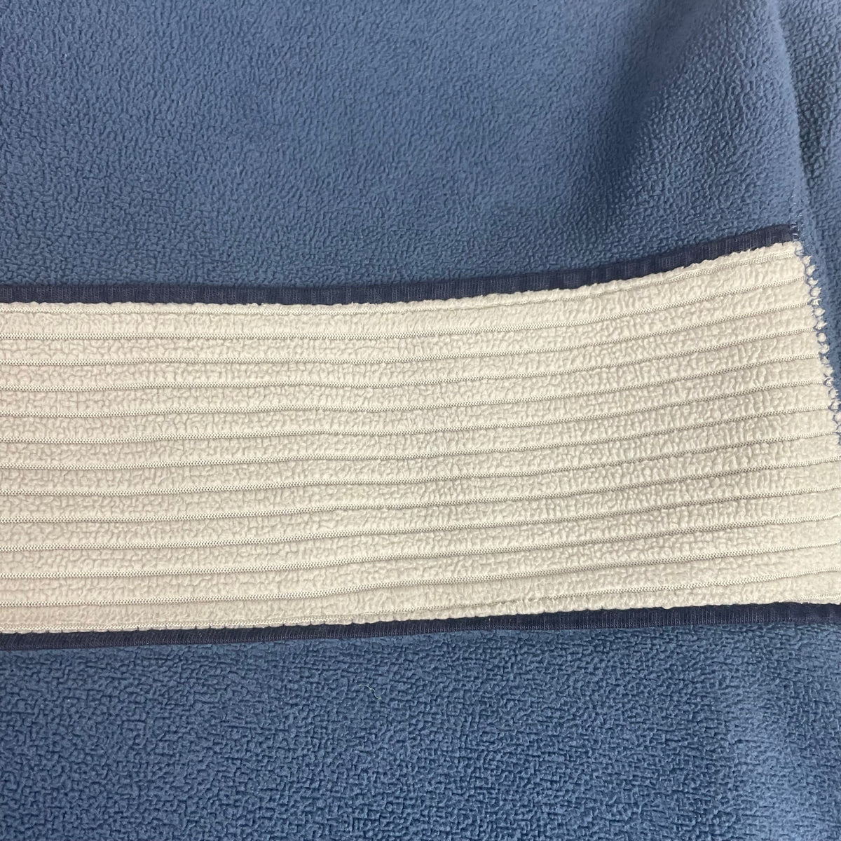 Brody Blue White Stripe Fleece V-Neck Sweatshirt L Gorpcore Outdoors