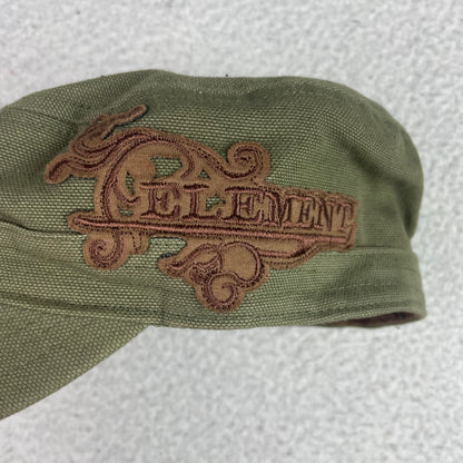 Y2K Element Olive Green Embroidered Logo Cadet Hat S/M Skate Street