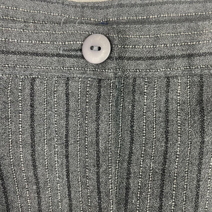 Vintage LA Style Grey Pinstripe Baggy Barrel Wide Leg Trousers 10