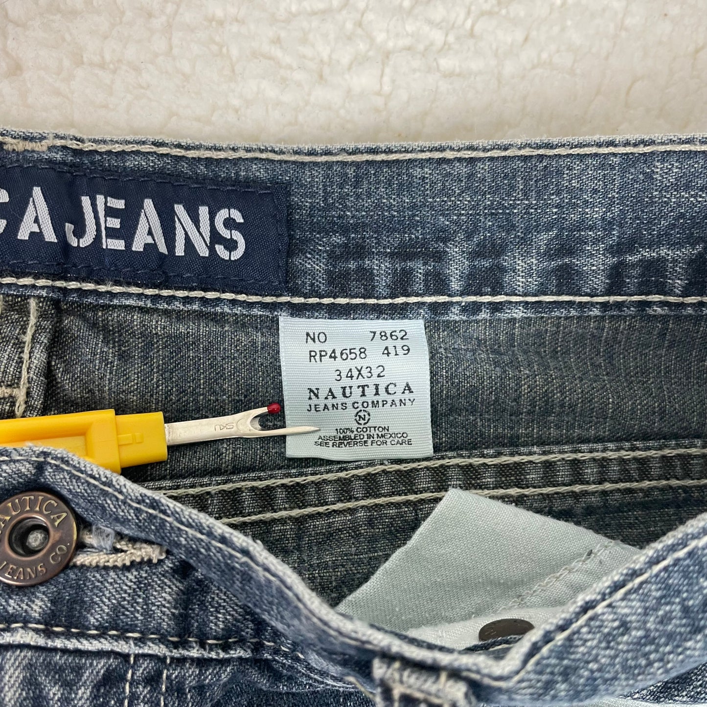 Vintage Nautica Medium Wash Blue Baggy Relaxed Jeans