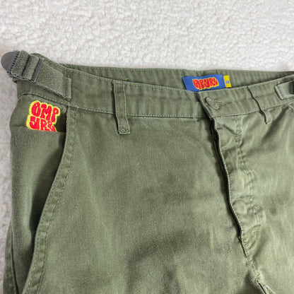 Empyre Green Baggy Barrel Double Knee Carpenter Pants