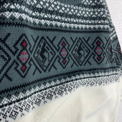 Vintage Fair Isle Nordic Ski Pattern Crewneck Sweater
