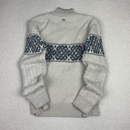 Point Zero Black Label Cable Knit 1/4 Zip Up Sweater