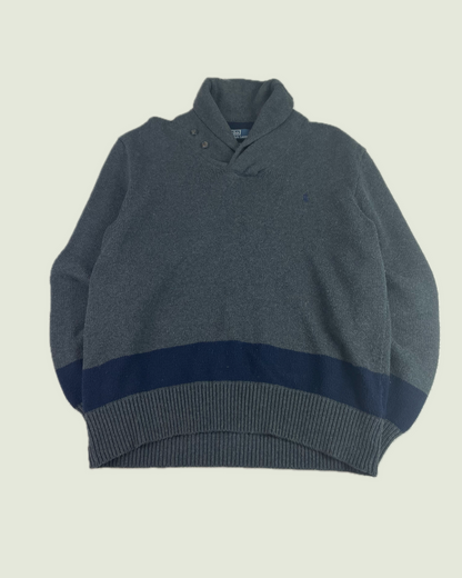 Polo Ralph Lauren Shawl Collar Gray Sweater