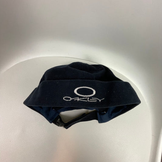 Y2K Oakley Navy Blue Embroidered O Matter Brimless Cap Hat One Size