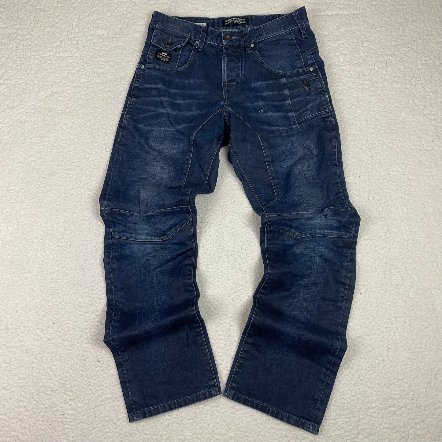 Jack & Jones Anti Fit Stan Moto Double Knee Jeans