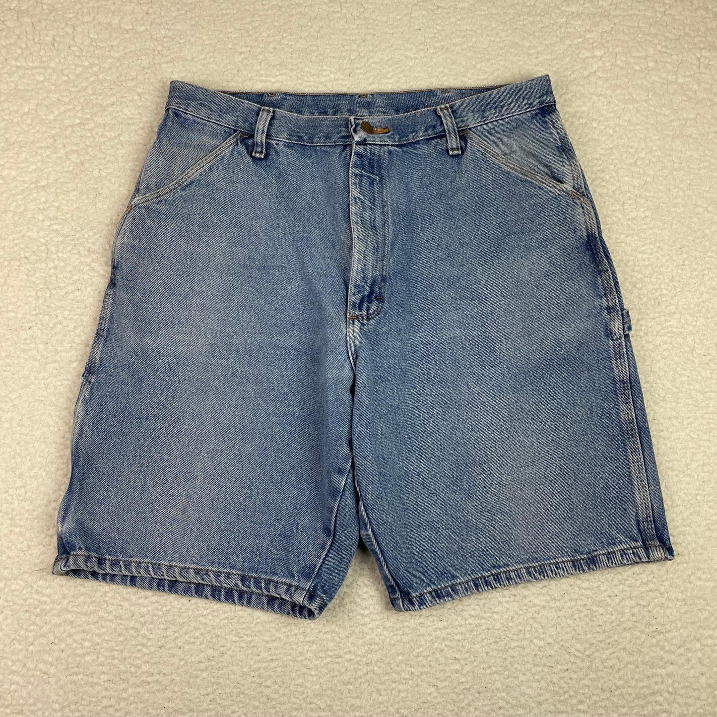 Vintage Rustler Carpenter Medium Wash Jean Shorts