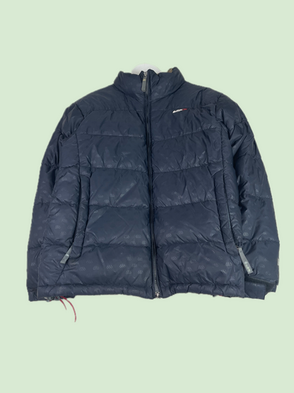 686 Men's Black All-Over Logo Print Puffer Jacket