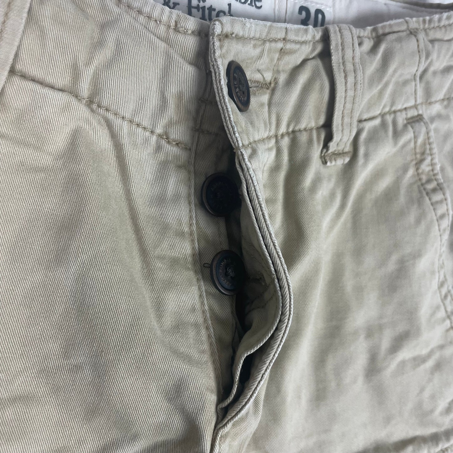 Abercrombie & Fitch Tan Baggy Cargo Shorts