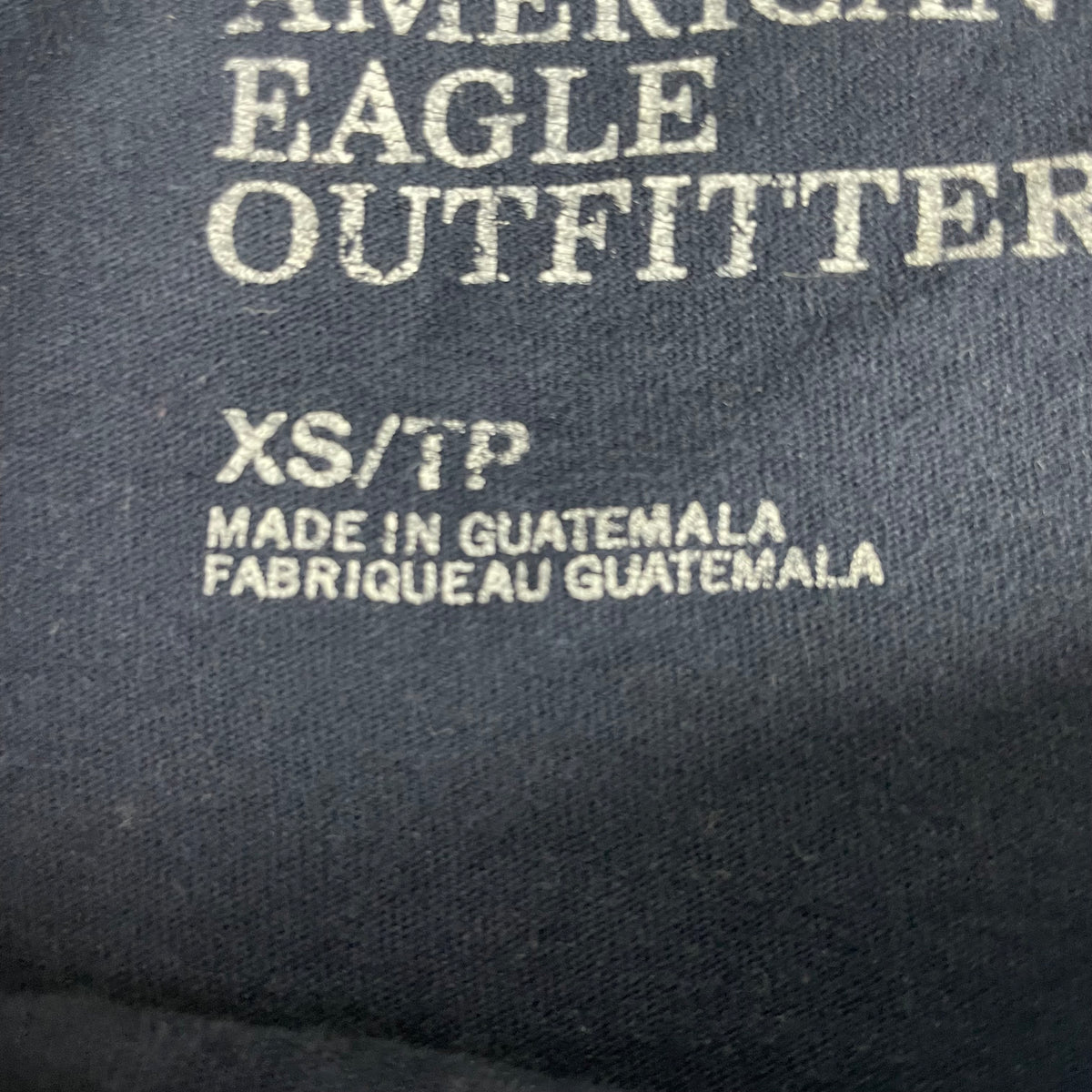 American Eagle Navy Republique Du Pacifique Graphic T-Shirt XS