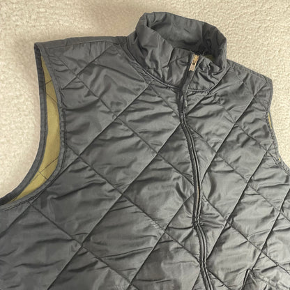 J Crew Walker Black Quilted Lightweight Vest