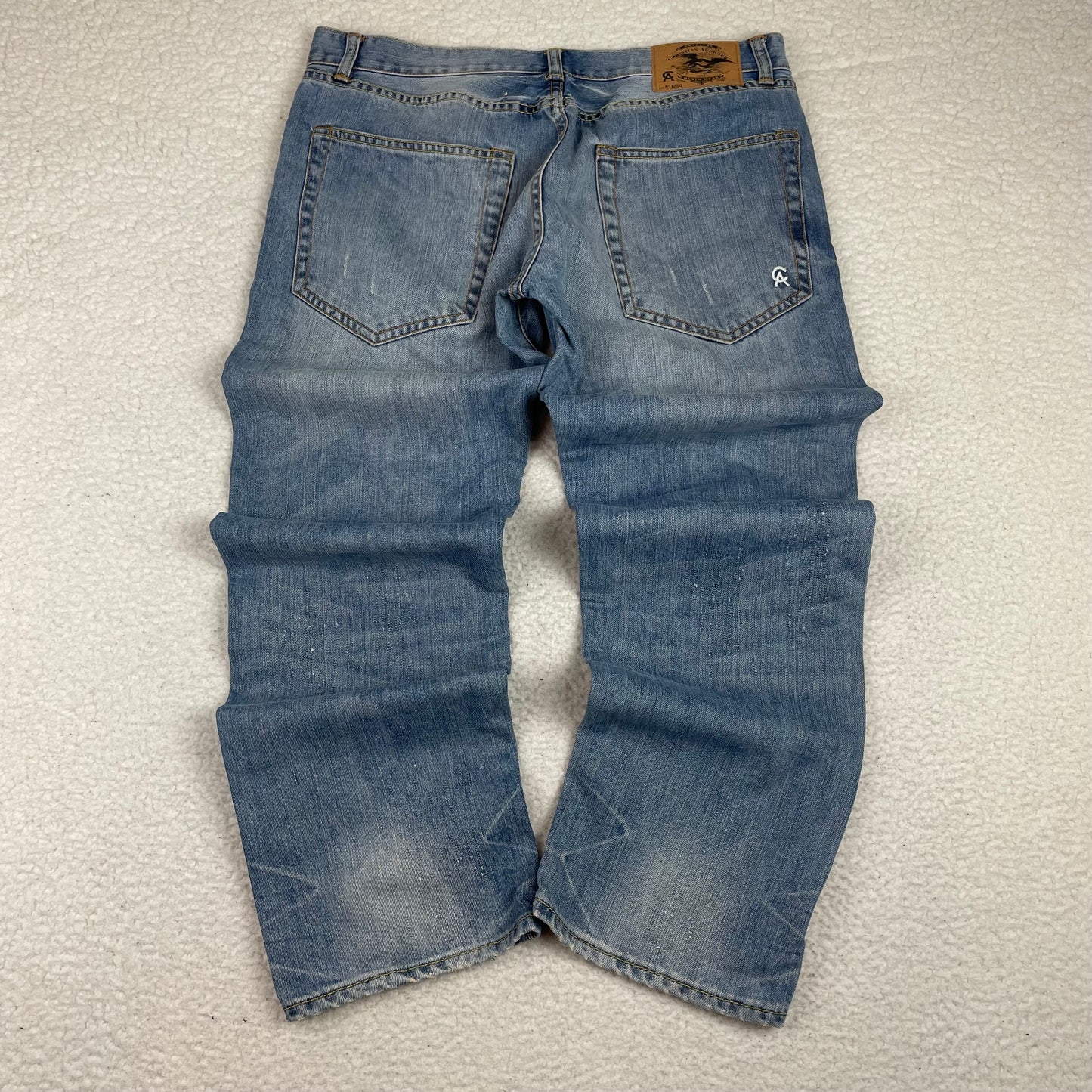 Vintage Christian Audigier Loose Fit Light Wash Jeans