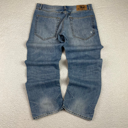 Vintage Christian Audigier Loose Fit Light Wash Jeans