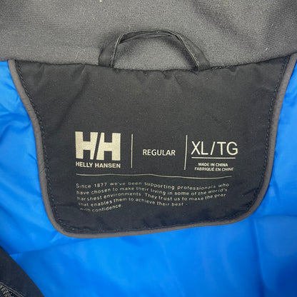 Helly Hansen Black Hooded Technical Jacket Blue Trim