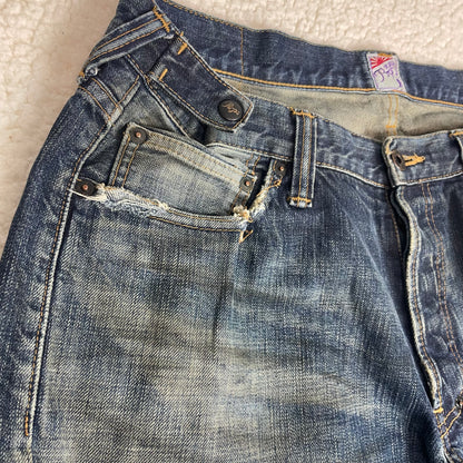 Vintage PRPS Japanese Distressed Dark Wash Baggy Jeans